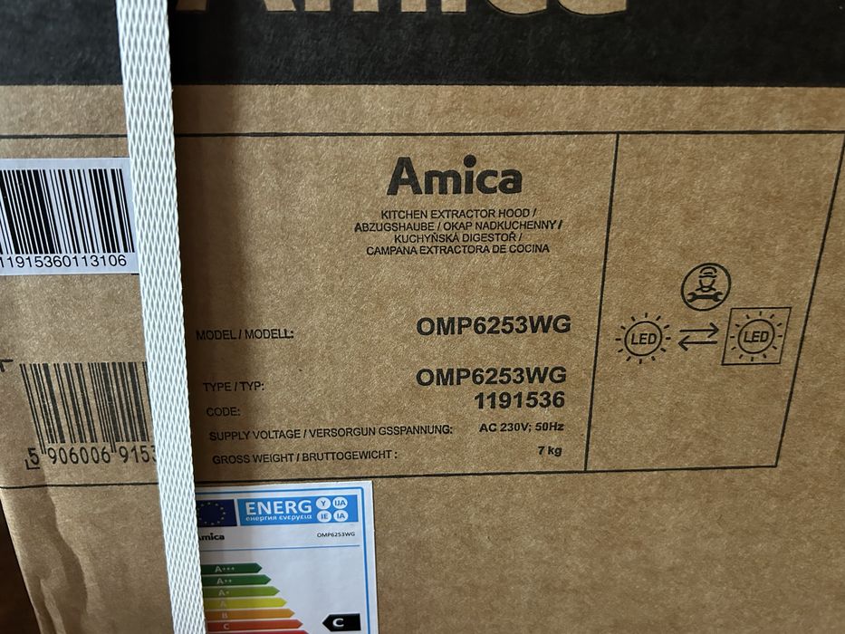Okap Amica biały