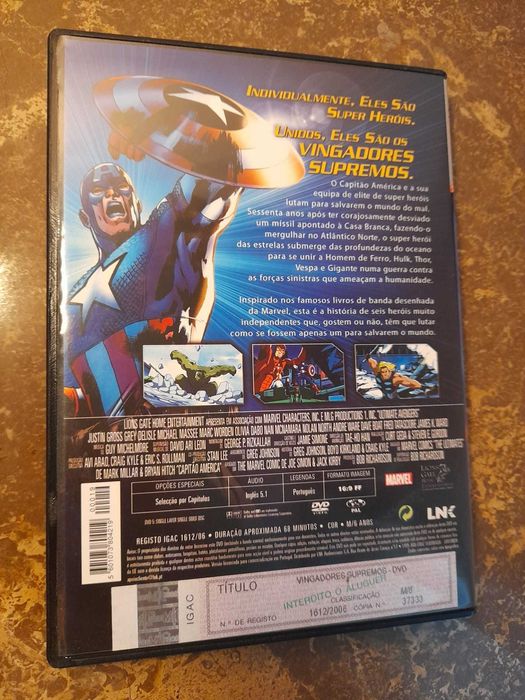 DVD "Vingadores Supremos", Avengers