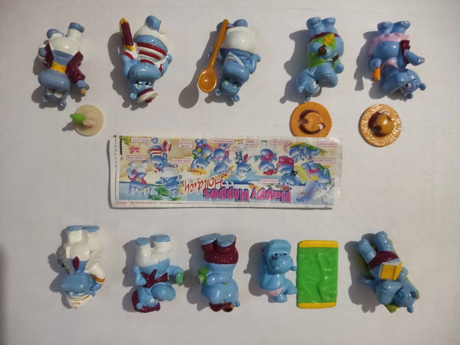 FERRERO Киндер сюрприз Серия Бегемоты на каникулах, 1995 г.