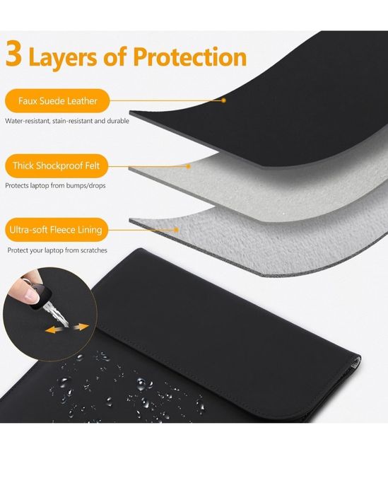 HYZUO 15-16 Cali Pokrowiec Etui na Laptopa