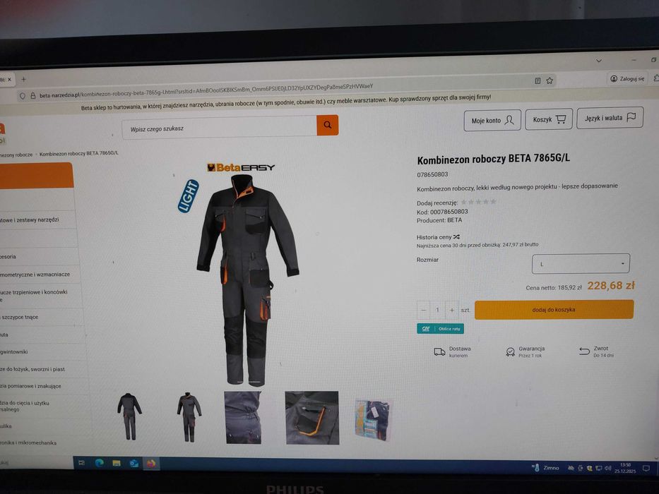 Kombinezon roboczy XXL