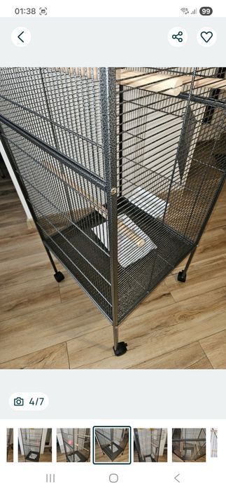 Klatka dla papugi kanarka 146cm NOWA