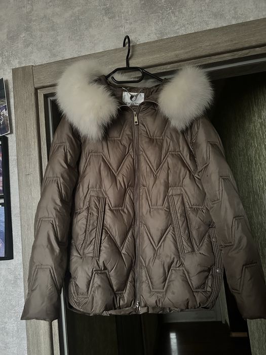 Куртка с меховым натуральным мехом, зимняя