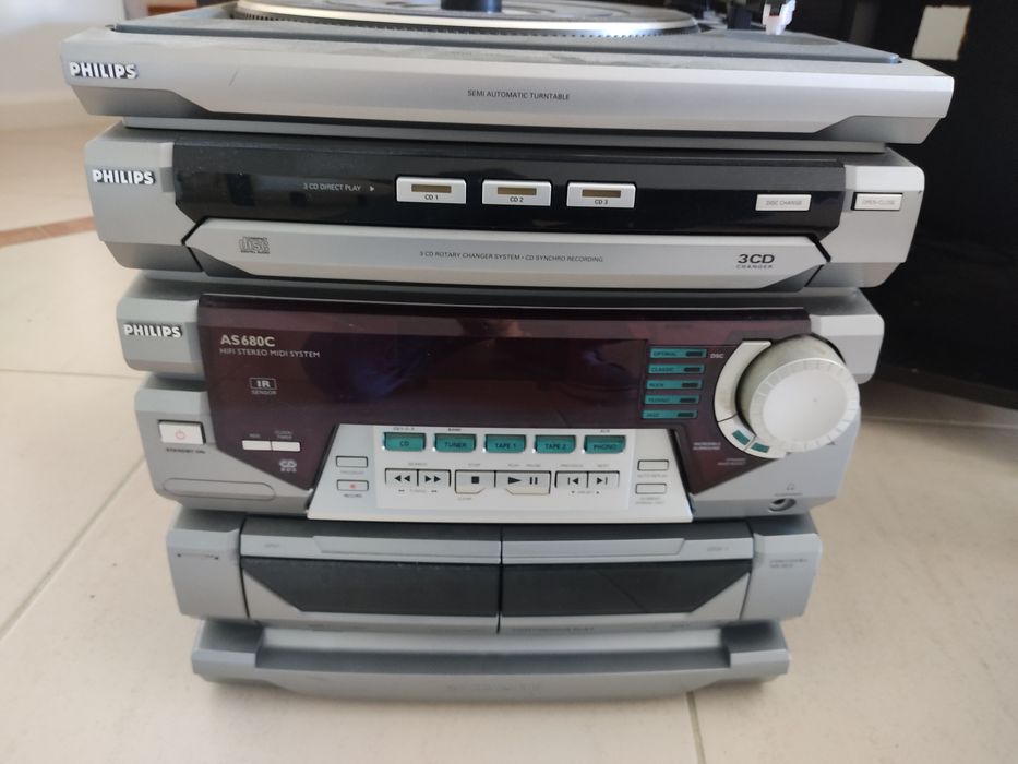 Aparelhagem Philips Cassetes e Vinil