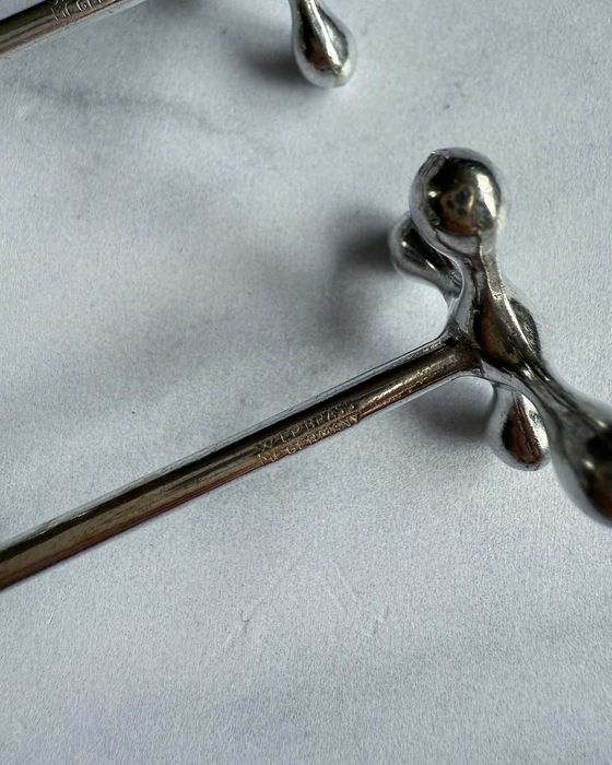 3 szt. Posrebrzane podpórki pod nożyk WMF Germany – mid-century modern