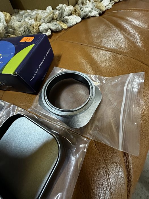 Haoge LH-EW2 49 мм квадратна металева бленда, Canon Nikon Sony Leica