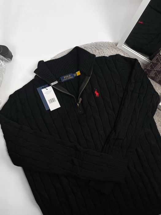 Светр Polo Ralph Lauren 1/3 зіп чоловічий M–XL + подарунок