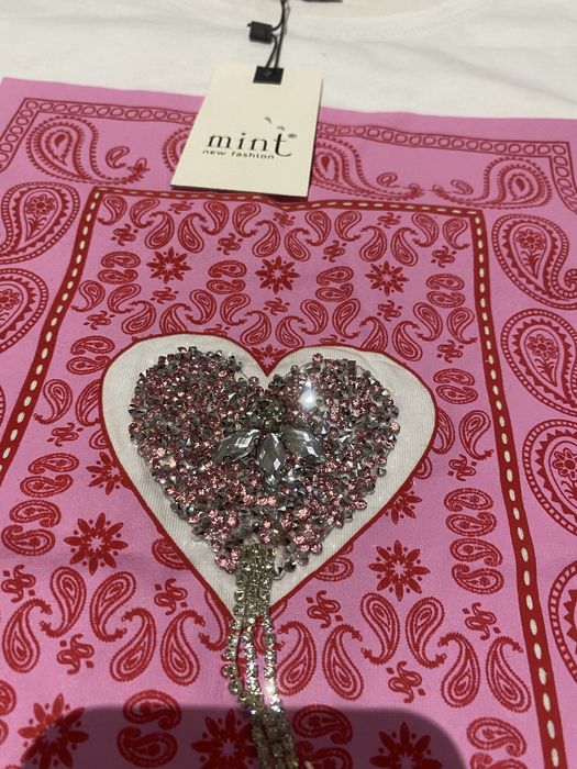 Tshert z cerkoniowym serduszkiem