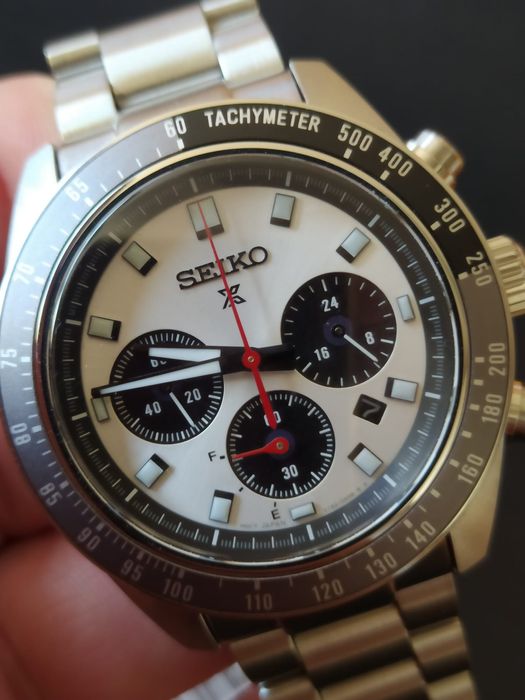 *NOVO* Seiko Solar "Panda" Cronógrafo SSC911P1 SPEEDTIMER (41,5 mm)