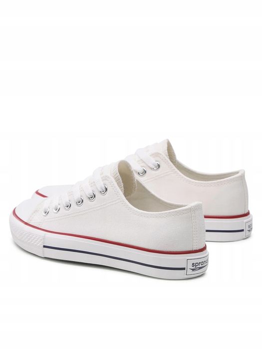 Sprandi 38 Buty Damskie Trampki Białe Niskie Wp40-Cz030 T1375
