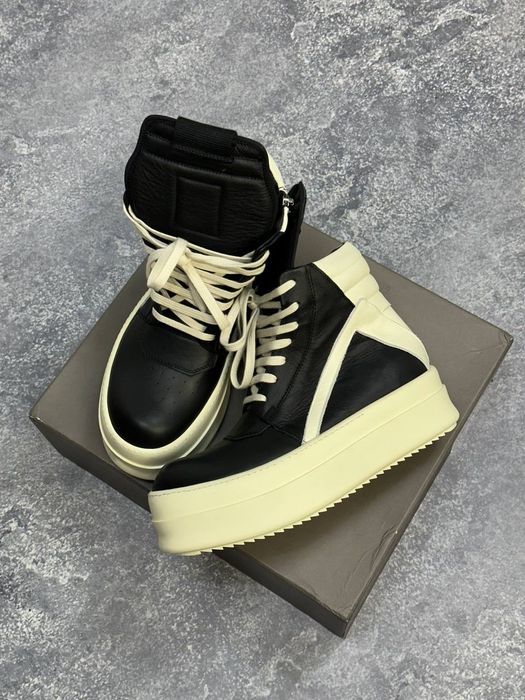 Rick Owens Megabasket Geobasket double bumper jumbo кеды кеди черные