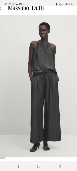 Топ-халтер лляний Massimo Dutti, p.M
