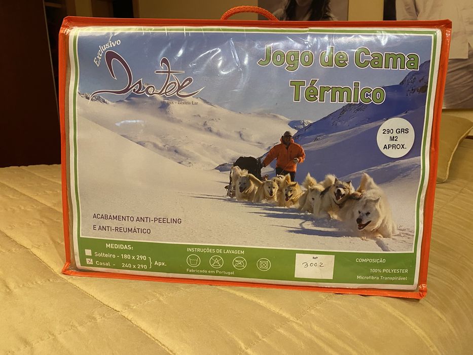Jogo de cama térmico de casal 240x290