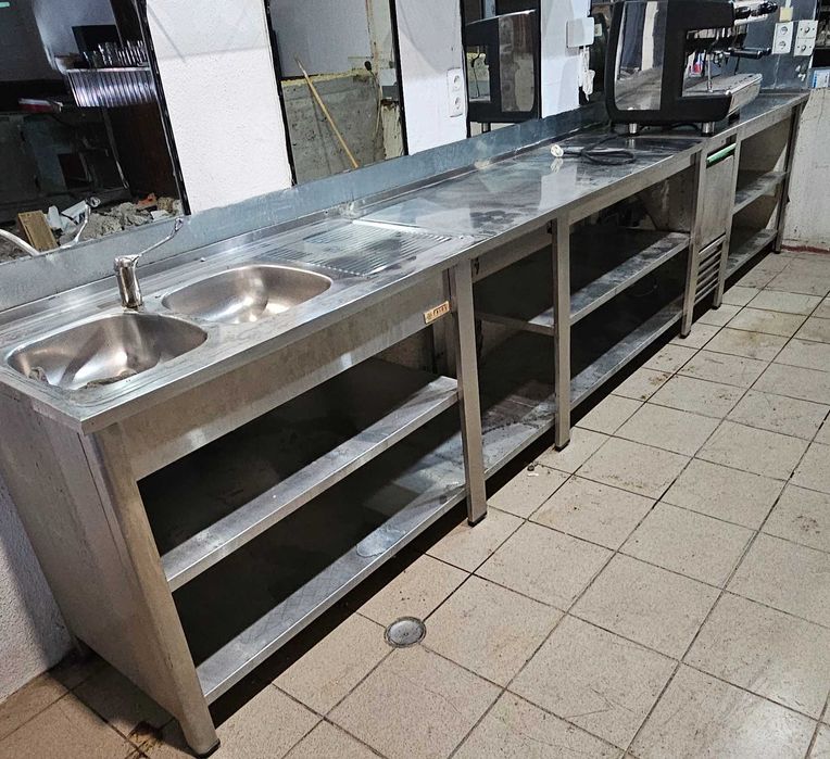 2 Bancadas de café inox