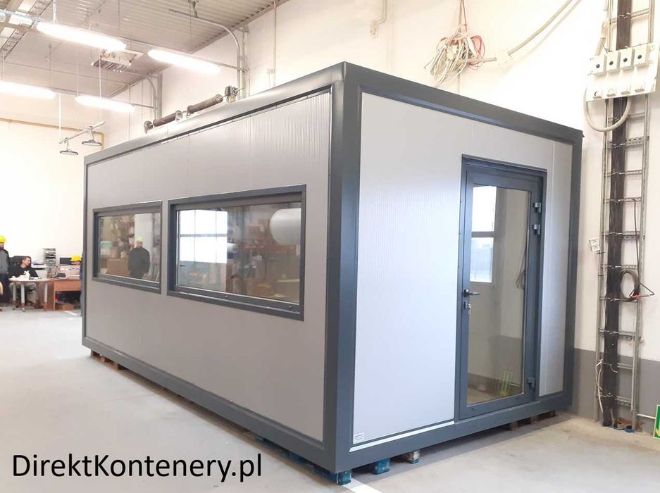 Kontener biurowy socjalny 18m2 6x3m w hali PRODUCENT