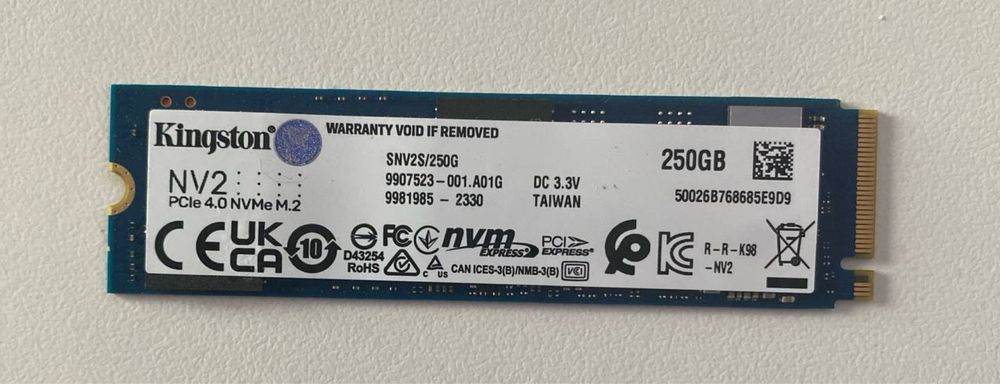 Продам диски накопичувачі ССД SSD NVMe m2 256 512 Gb Kingston Western Digital Intel