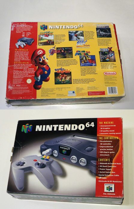 Konsola Nintendo 64 / Pudełko / Pad / Rumble Pak / Jumper / HDMI / Instrukcja