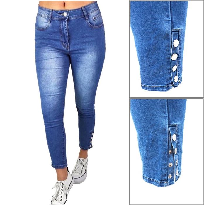 Spodnie jeansowe damskie duże rozmiary 46