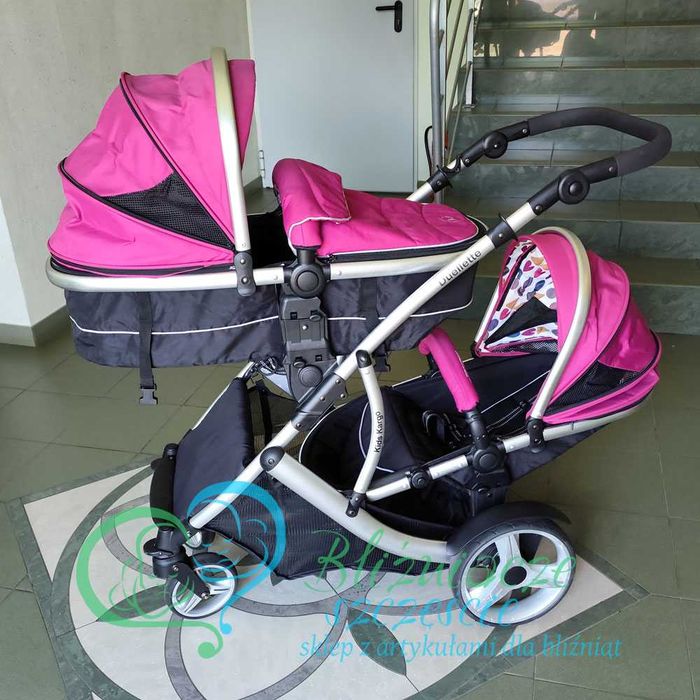 Wózek podwójny dla rodzeństwa KOMIS