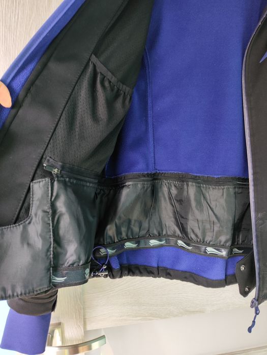 Kurtka Softshell Crivit M 40/42 czarna granatowe wstawki