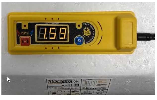 Інкубатор механічний Теплуша ІБ 100 ТМВ12 PRO (220/12в) Тен, вологомір