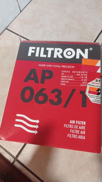 Filtr powietrza K&N sportowy AP 063/1 Skoda Passat Audi