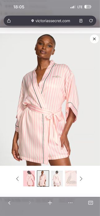 В наявності!Халат сатин Victoria’s Secret XS-S, M-L