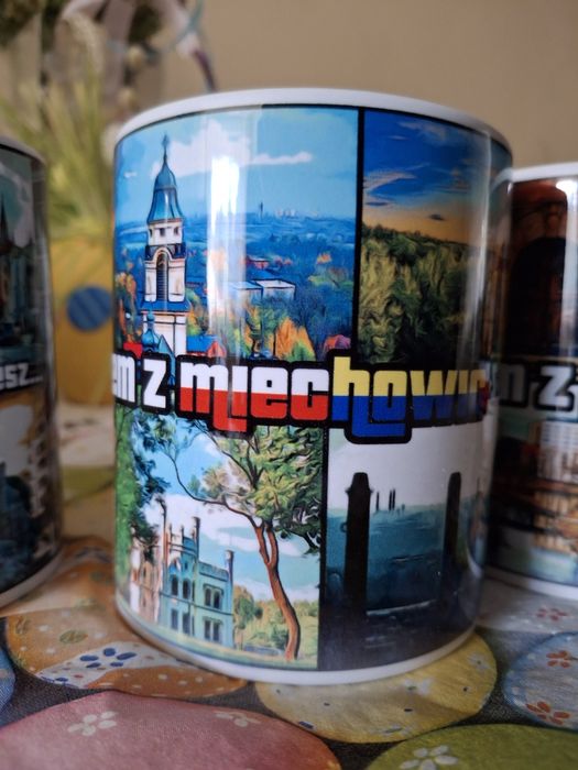 Kubek ze zdjęciami Bytomia lub Miechowic