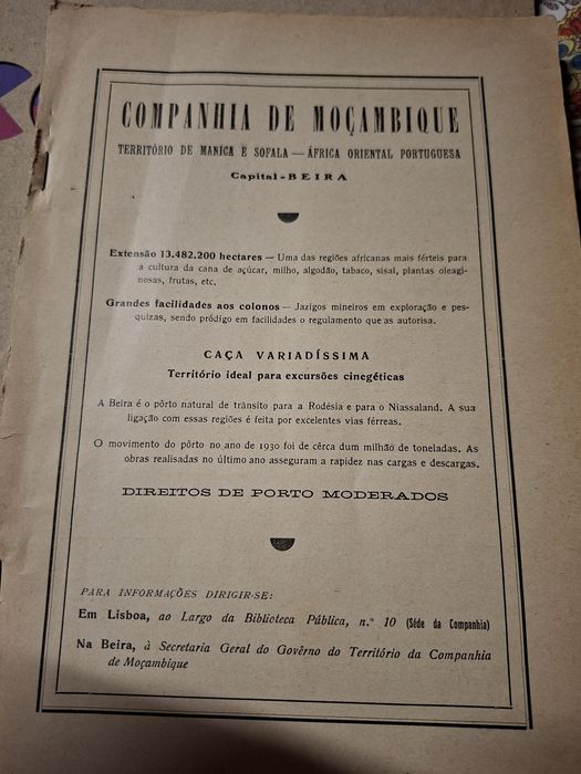 Moçambique Boletim da Sociedade Geografia de Lisboa ano 1937
