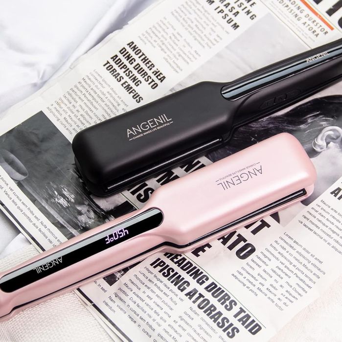 Prostownica i lokówka ceramiczna ANGENIL 2w1 z technologią jonową