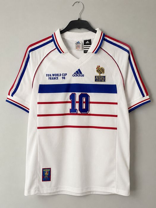 Zinedine Zidane #10 Francja 1998 Retro Koszulka Piłkarska Adidas | France 98 | S–XXL