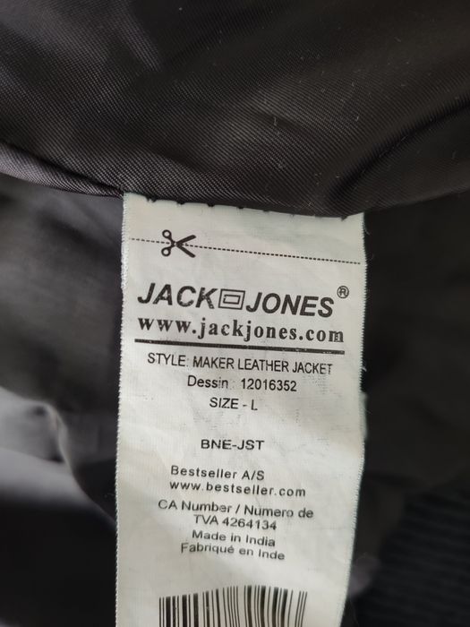Шкіряна куртка Jack&Jones
