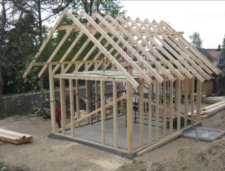 Konstrukcja Budynek gospodarczy do 35m2 domek letniskowy do 70m2