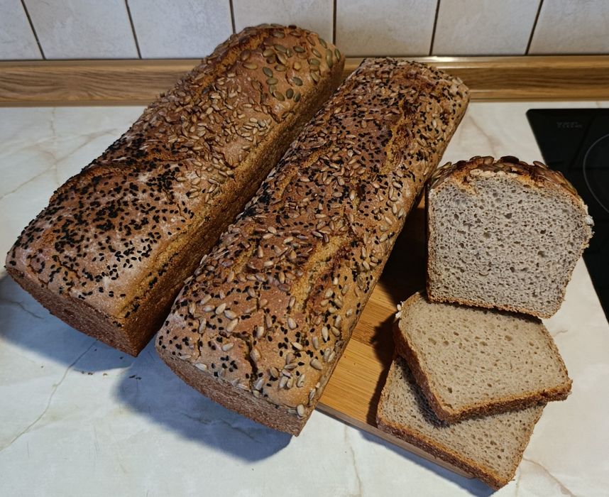 Chleb żytni 100% na zakwasie 1,2kg