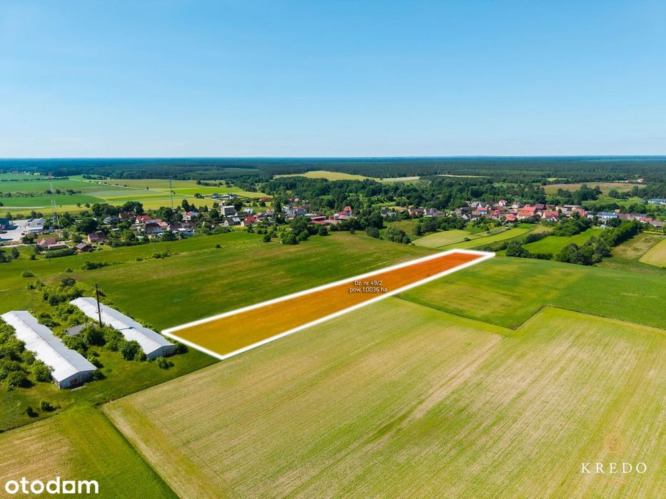 Działka budowlana 1,0036 ha | WZ | Duży potencjał inwest. | Koczała