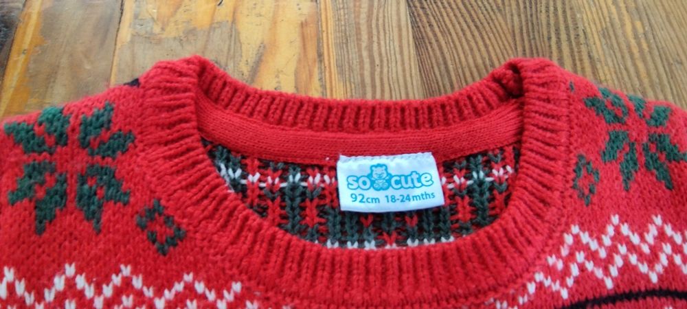 Świąteczny sweter Boże Narodzenie 92
