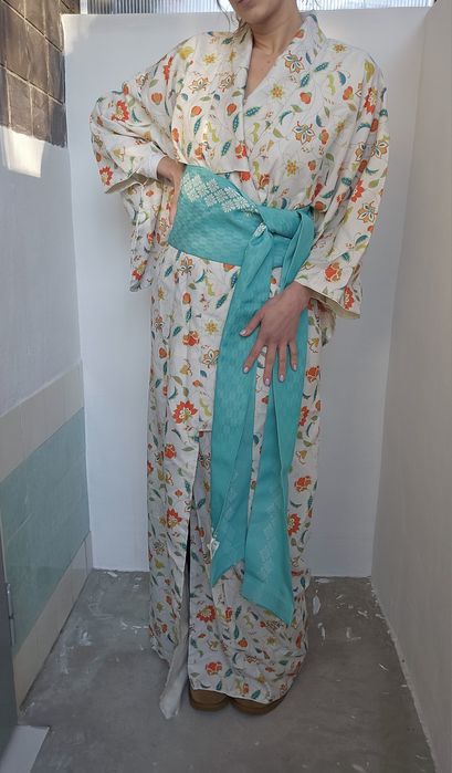 Kimono z Japonii oryginalne rozmiar L, 180 cm wzrostu