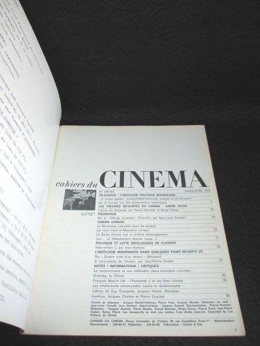 Revistas Cahiers du Cinéma Anos 60/70
