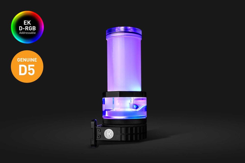 Помпа з резервуаром EK-Quantum Kinetic TBE 200 D5 PWM D-RGB для ПК