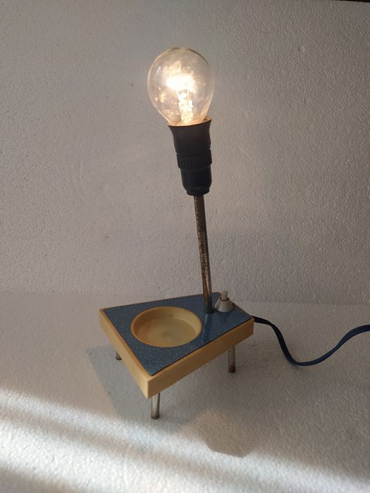 Stara lampka biurkowa PRL UNIKAT