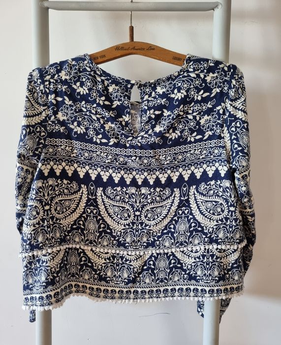Blusa  top Tiffosi azul