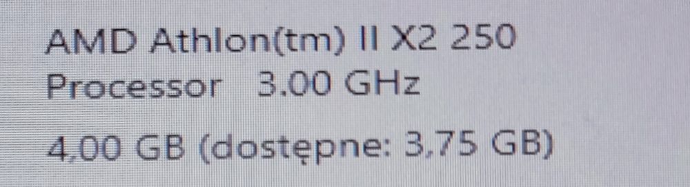 Komputer stacjonarny pc AMD 4gb