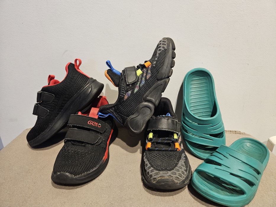 Buty sportowe dla chłopca adidasy i klapki