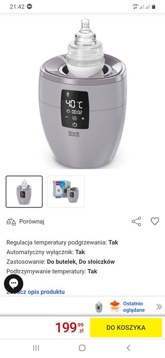 Podgrzewacz lovi sterylizator polecam