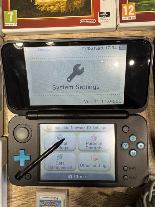 Nintendo New 2DS + gry pokemon, mario, kirby, zelda, donkey kong