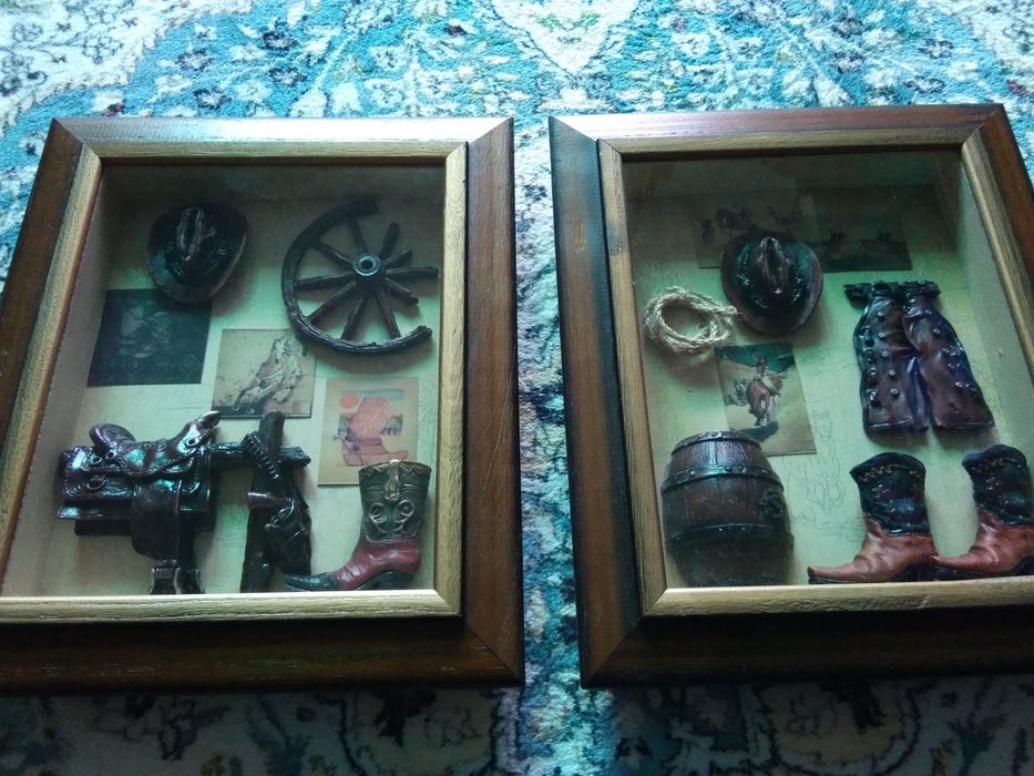 Obrazki ścienne 3D 2szt