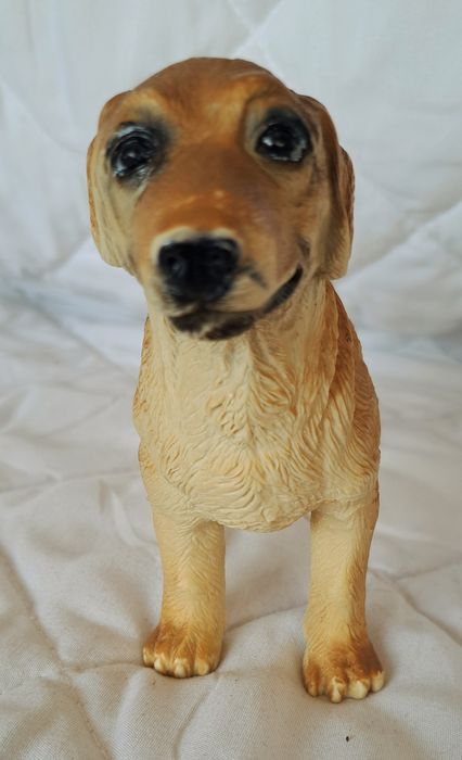 Pies i ryś, piękne i realistyczne figurki wykonane z twardej gumy