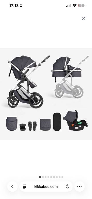 Carrinho 3 em 1 bebé