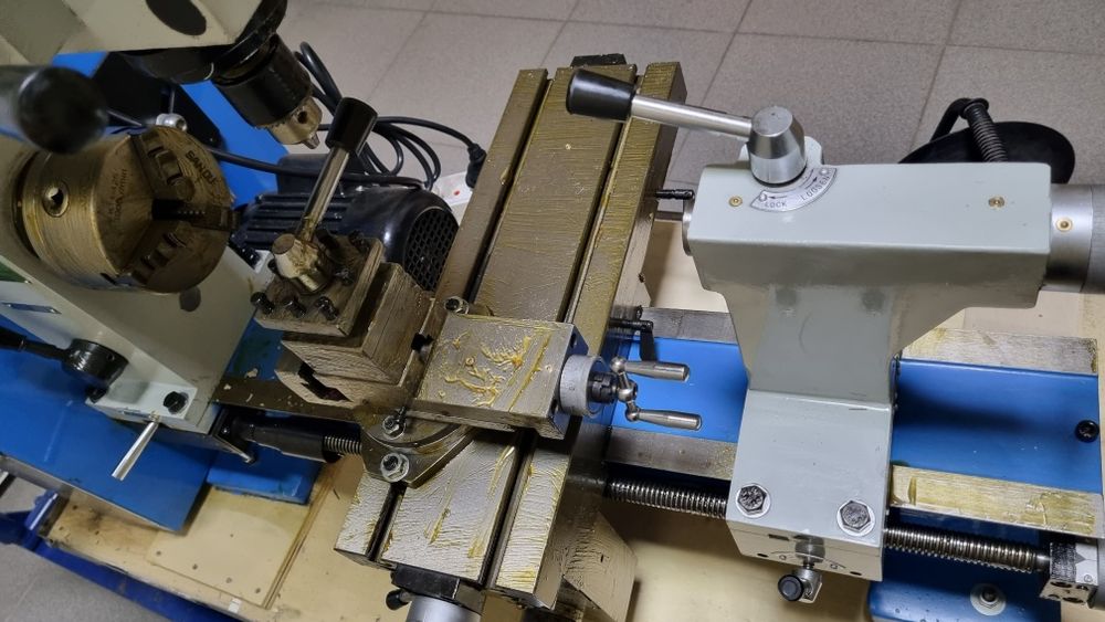 Токарно-фрезерний верстат HQ500 JP Industrial 420x500 2х750Вт Токарно-фрезерный станок по металлу комбинированный