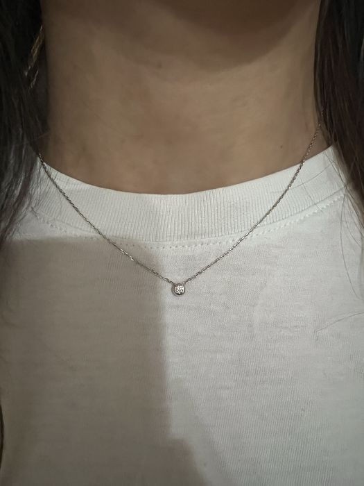 Колье с бриллиантом 42см